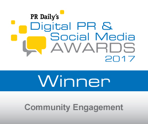 Community Engagement - https://s41078.pcdn.co/wp-content/uploads/2018/11/PRDigital17_badge_winner_community.jpg