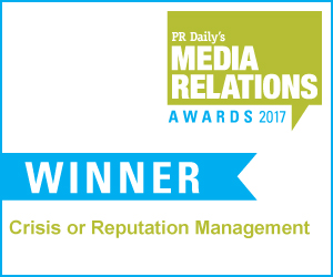 Crisis or Reputation Management - https://s41078.pcdn.co/wp-content/uploads/2018/11/medRel17_badge_winner_crisis.jpg