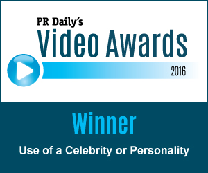 Use of Celebrity or Personality - https://s41078.pcdn.co/wp-content/uploads/2018/11/videoAwards16_winner_celebrity.jpg