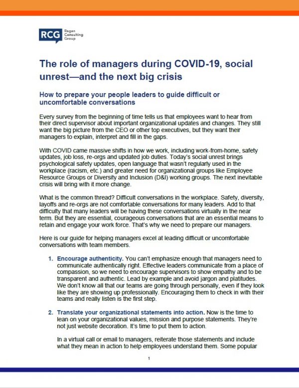 The role of managers during COVID-19, social unrest—and the next big crisis