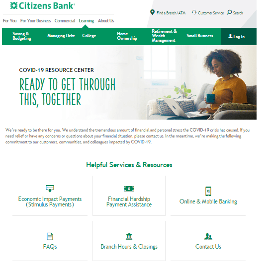 Citizens Bank COVID-19 Resource Center