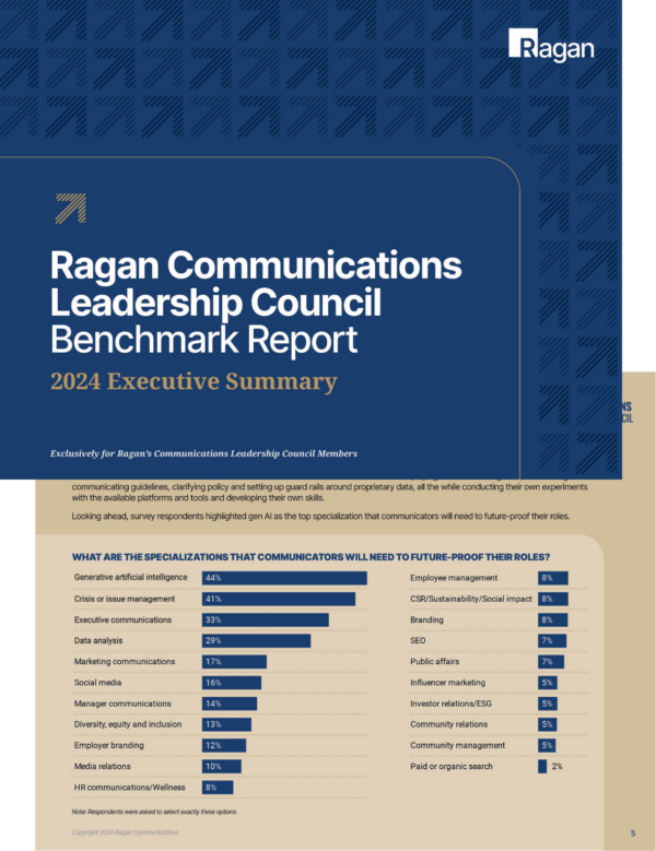 Ragan’s 2024 Communications Benchmark Report